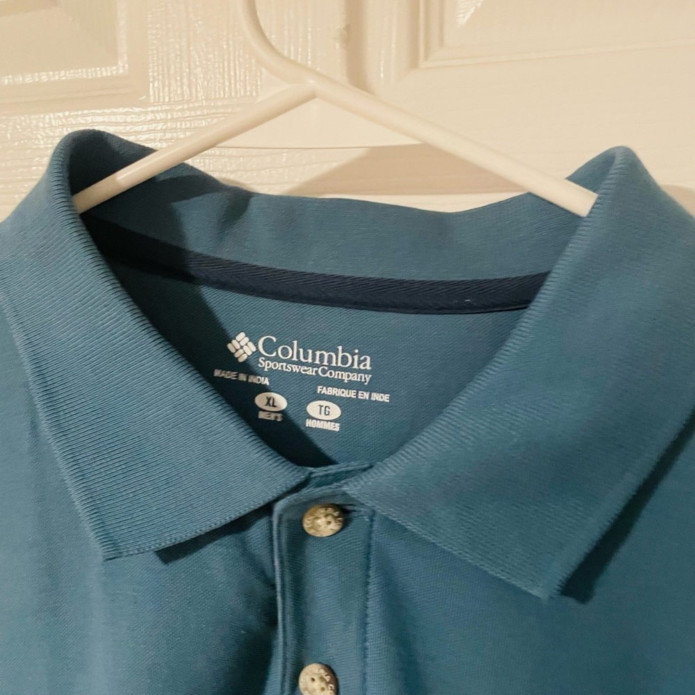 Columbia Men's Teal Polo Shirt - Picture 3 of 5